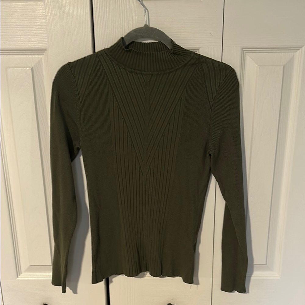 INC Green sweater